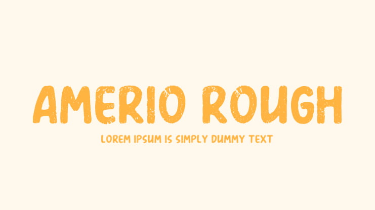 Amerio Rough Font