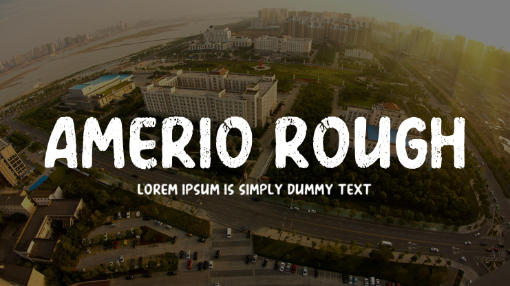 Amerio Rough Font