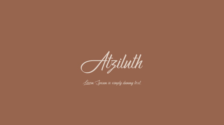 Atziluth Font