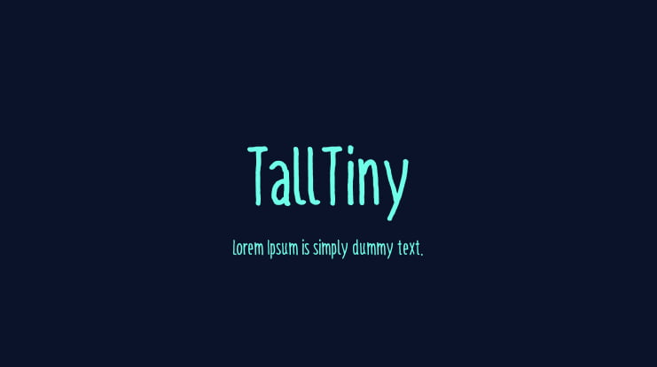 TallTiny Font Family