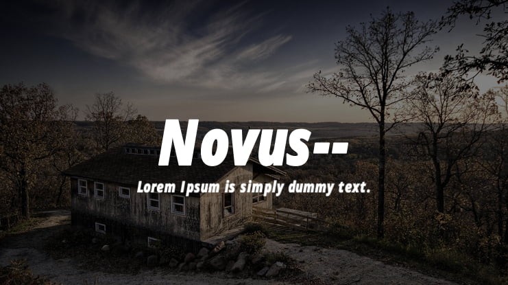 Novus-- Font Family