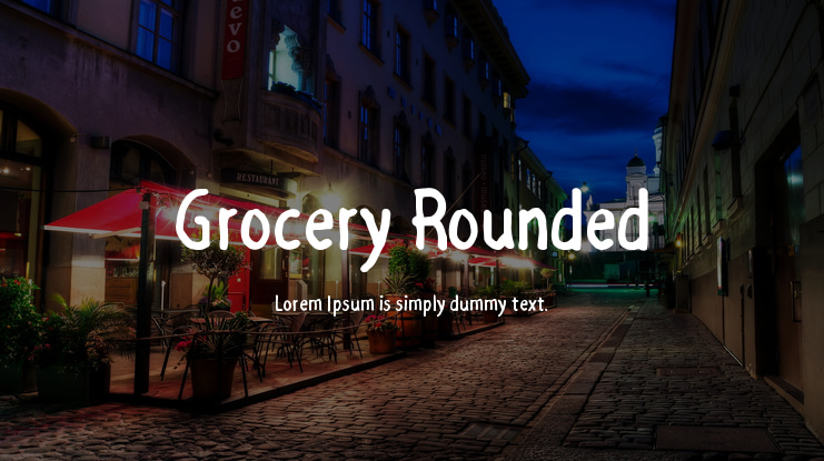 Grocery Rounded Font