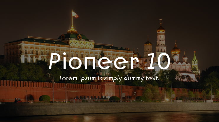 Pioneer 10 Font