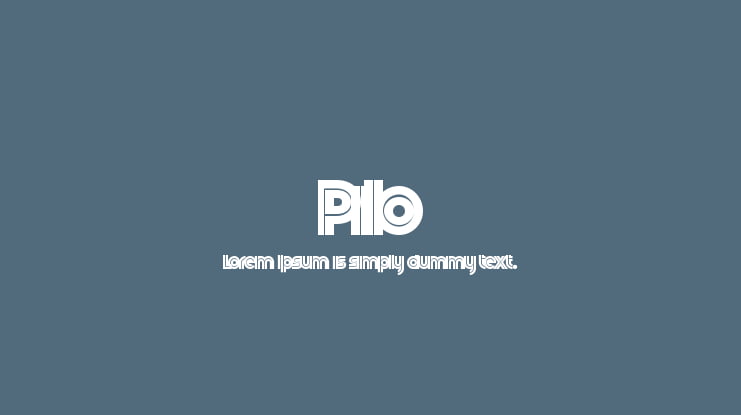 Pilo Font Family
