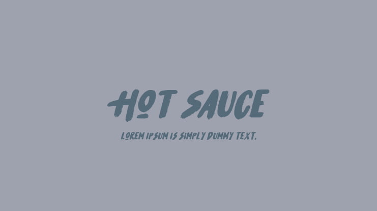 Chilli Sauce Font : Download Free For Desktop & Webfont