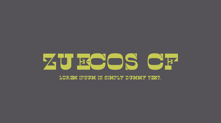 Zuecos CF Font