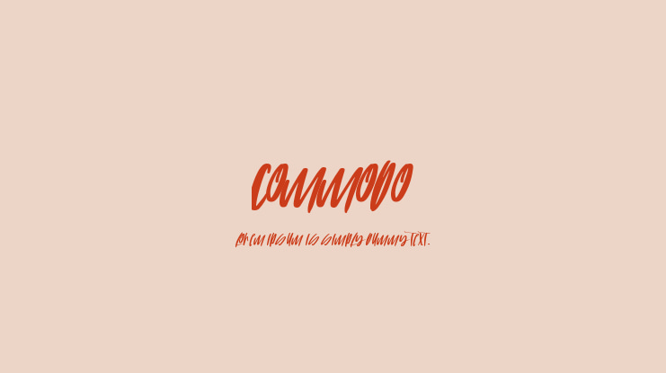 COMMODO Font