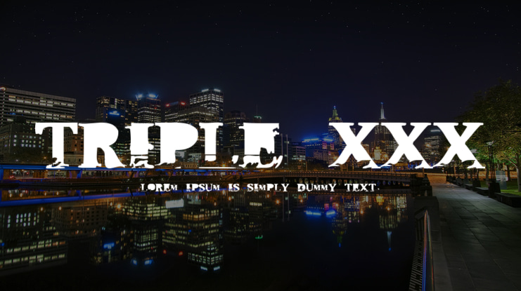 Triple XXX Font
