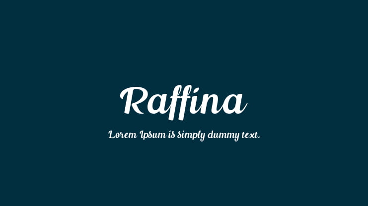 Raffina Font Family