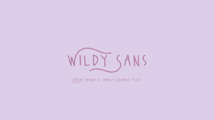 Wildy Sans Font