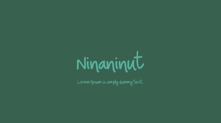 Ninaninut Font