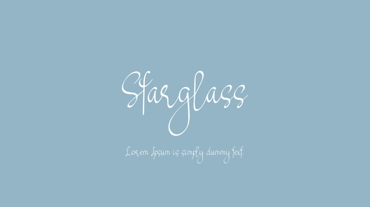 Starglass Font