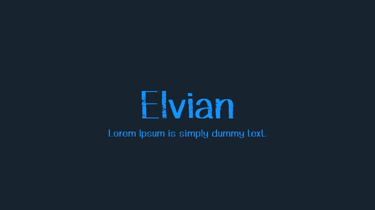 Elvian Font