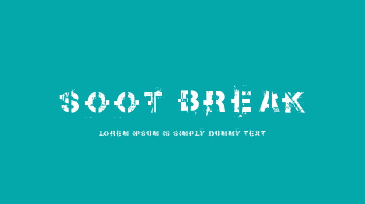 Soot Break Font