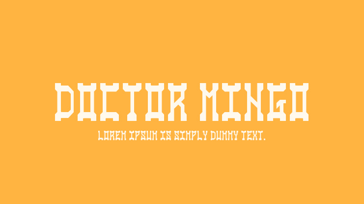 Doctor Mingo Font