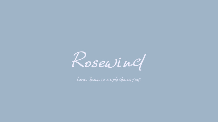 Rosewind Font