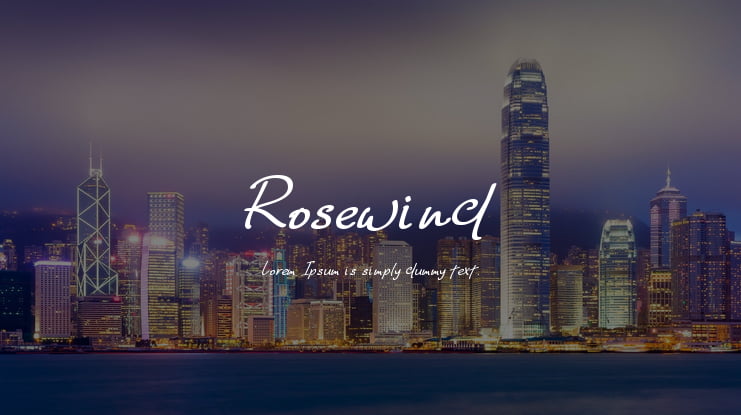 Rosewind Font