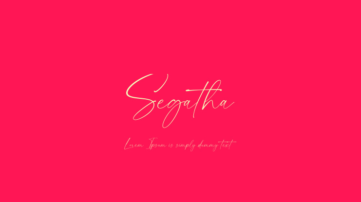Segatha Font