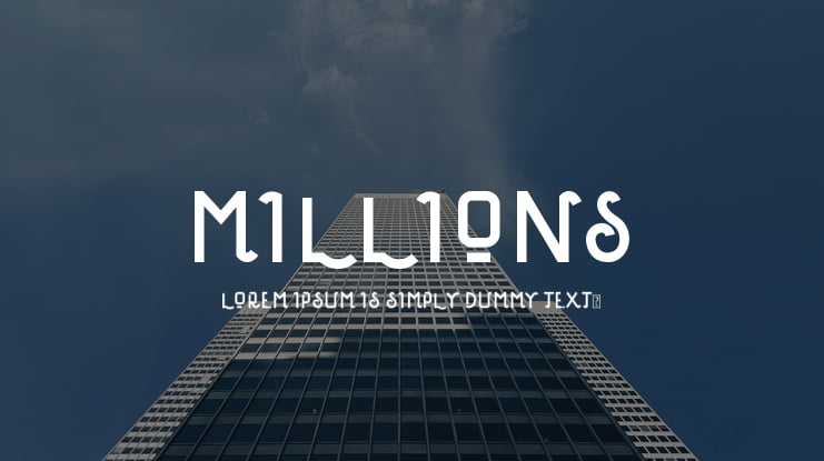 Millions Font
