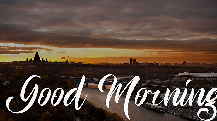 Good Morning Font