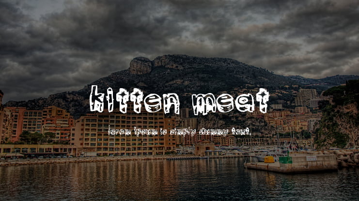 kitten meat Font
