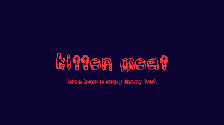 kitten meat Font