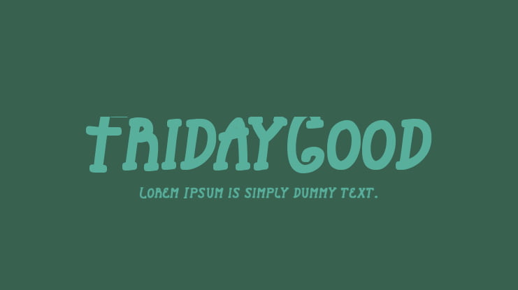 FridayGood Font