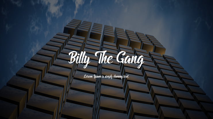 Billy The Gang Font Family