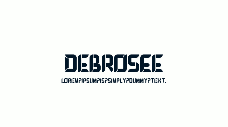 DEBROSEE Font