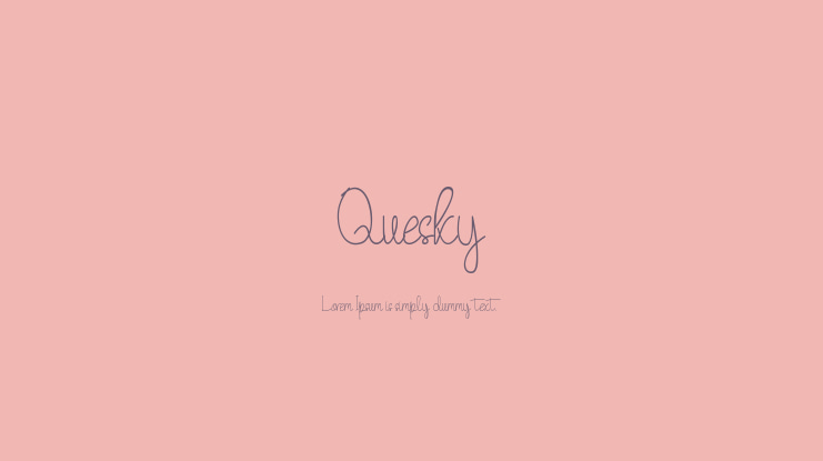 Quesky Font