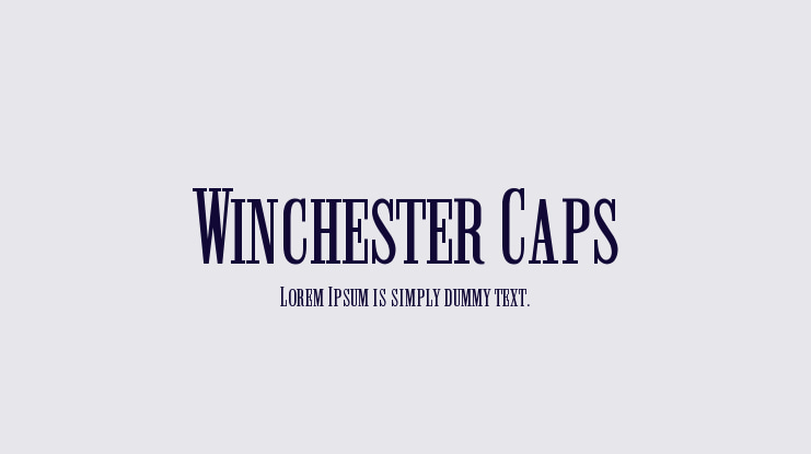 Winchester Caps Font Family