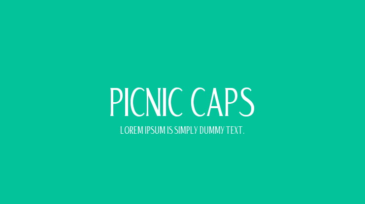 Picnic Caps Font Family