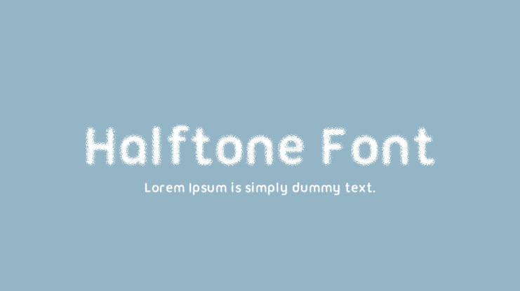 Halftone Font