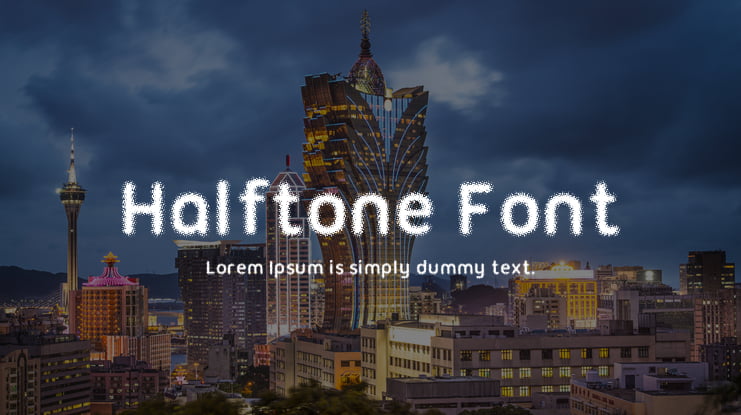 Halftone Font