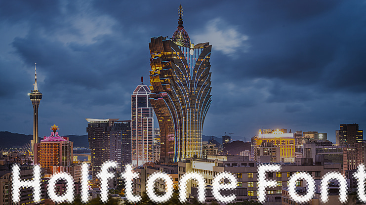 Halftone Font