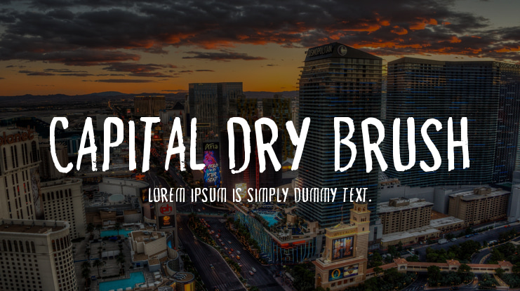 Capital Dry Brush Font