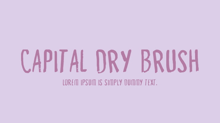 Capital Dry Brush Font