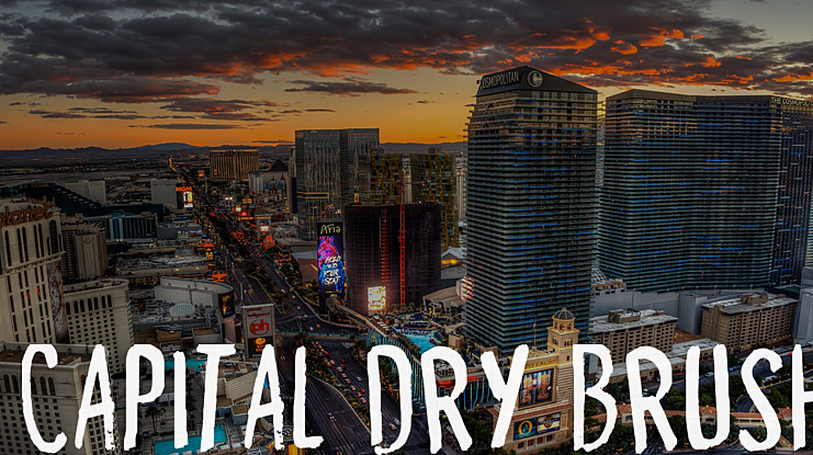 Capital Dry Brush Font