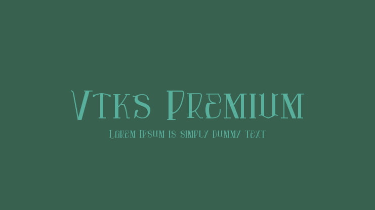 Vtks Premium Font