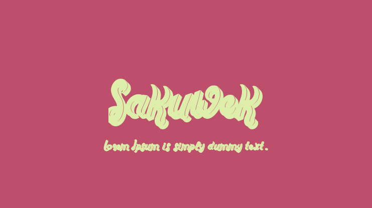 Sakuwek Font