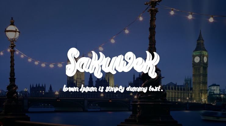Sakuwek Font