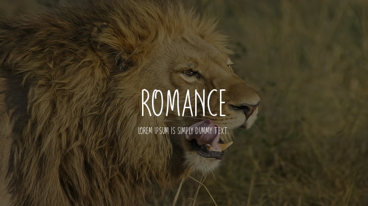 Romance Font