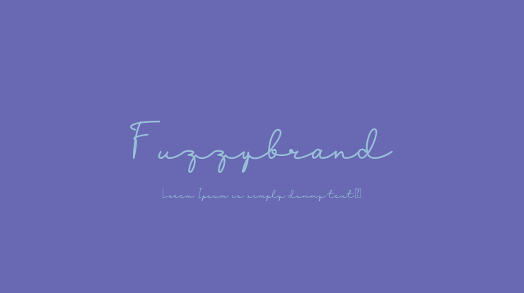 Fuzzybrand Font