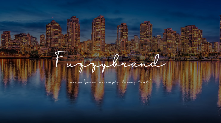 Fuzzybrand Font