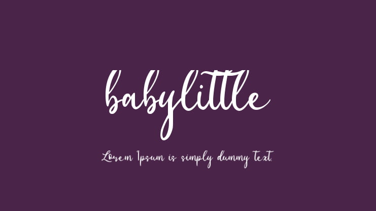 babylittle Font