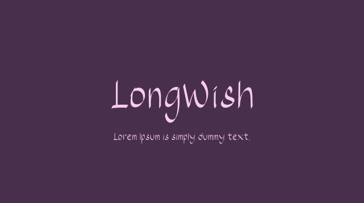 LongWish Font