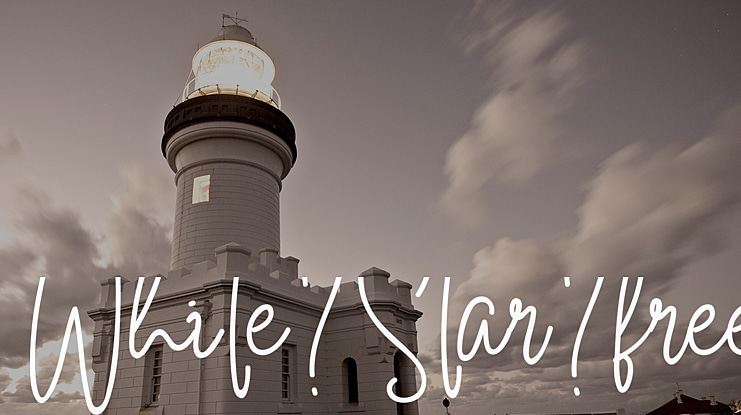 White Star free Font