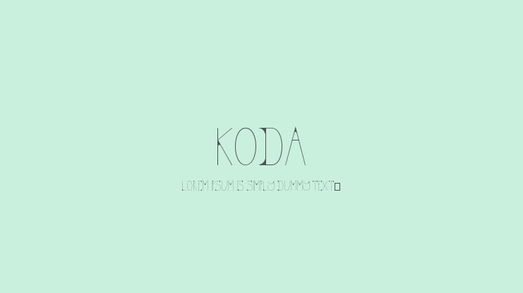 KODA Font