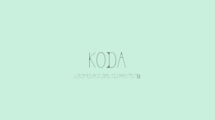 KODA Font