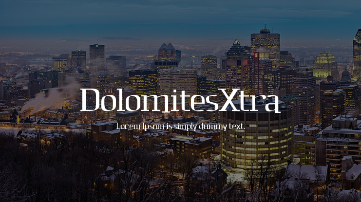 DolomitesXtra Font